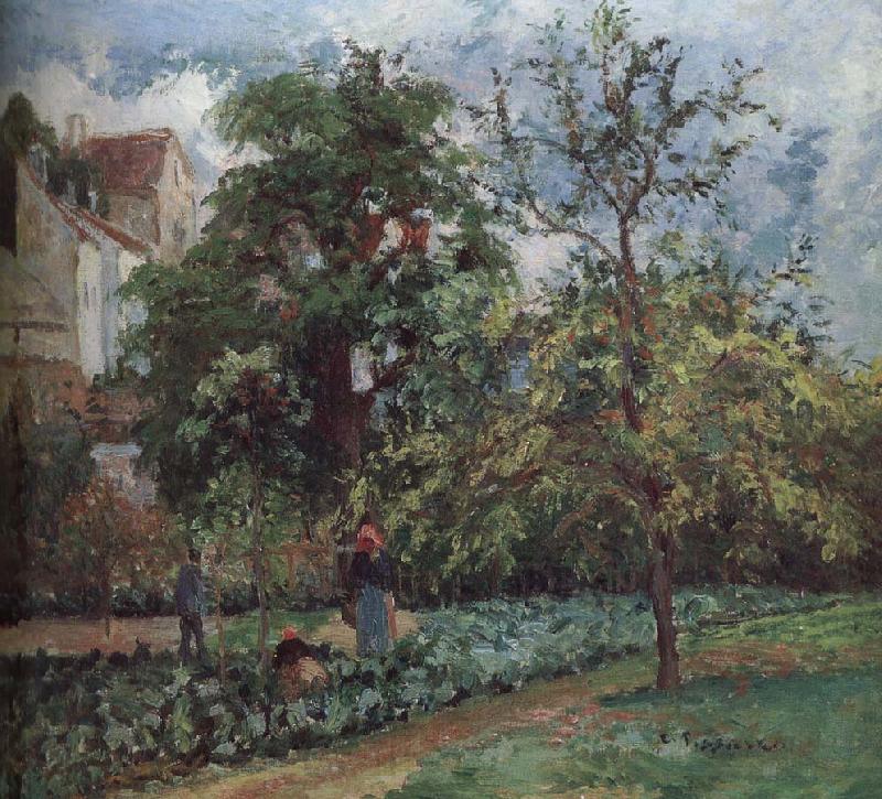 Camille Pissarro orchards Norge oil painting art